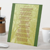 Tragedie voetsignalering reclamebord met voetstuk (Insitu)