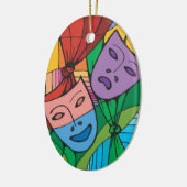 Tragedy and Comedy Theatre Symbol Ornament (Links)
