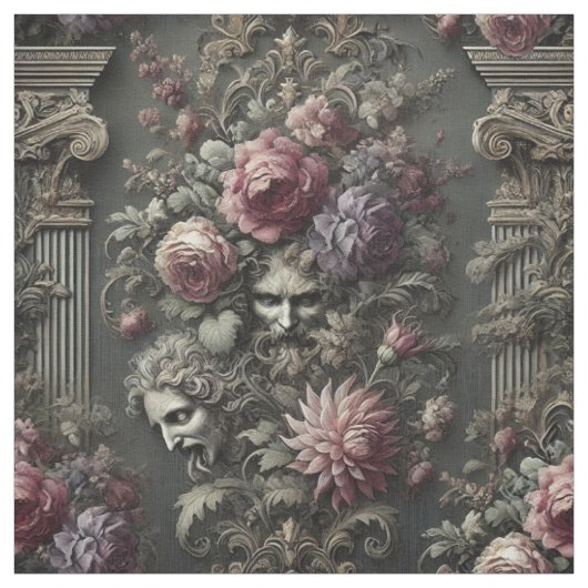 Tragedy Chorus - Gothic Statement Tegel Stof (Swatch)