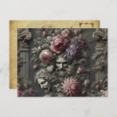 Tragedy Chorus - Gothic Victoriaans Feestdagenkaart (Voorkant / Achterkant)