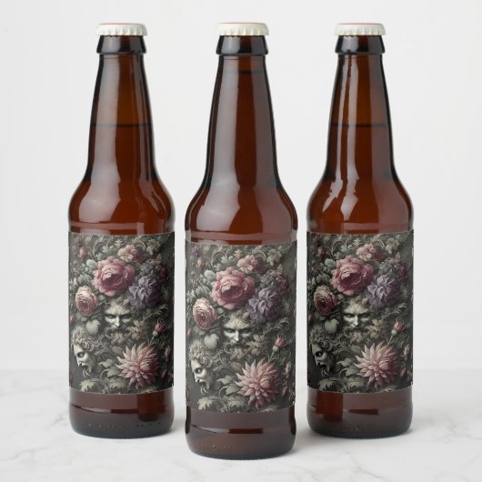 Tragedy Chorus - Gotisch Victoriaans ontwerp Bier Etiket (Flessen)