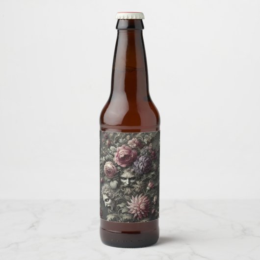 Tragedy Chorus - Gotisch Victoriaans ontwerp Bier Etiket (Voorkant)