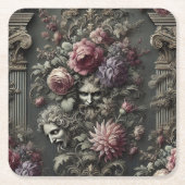 Tragedy Chorus - Gotisch Victoriaans ontwerp Kartonnen Onderzetters (Voorkant)