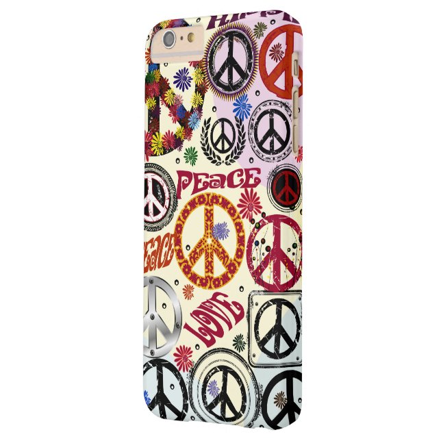Tragere kracht, vrede en liefdeshippie Case-Mate iPhone case (Achterkant Links)