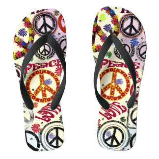Tragere kracht, vrede en liefdeshippie teenslippers