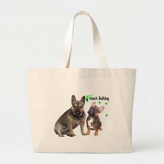 Tragetasche Französische Bulldogge Jumbo Beutel Grote Tote Bag (Voorkant)