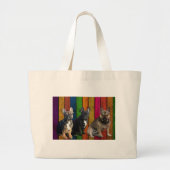 Tragetasche französische Bulldoggen  Grote Tote Bag (Voorkant)