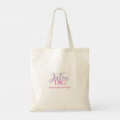 Tragetasche Jutebeutel Juten Tag Tote Bag (Achterkant)