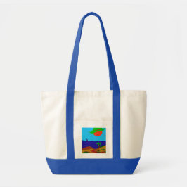 Tragetasche mit blauen Trägern und 2 Designs Tote Bag