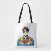 Tragetasche mit Manga-Sicherheitsfachmann Tote Bag (Voorkant)