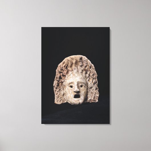 Tragisch masker canvas afdruk (Voorkant)