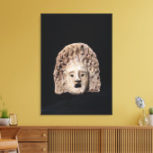 Tragisch masker canvas afdruk (Insitu (Woonkamer))