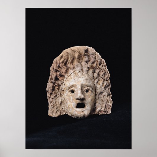 Tragisch masker poster (Voorkant)