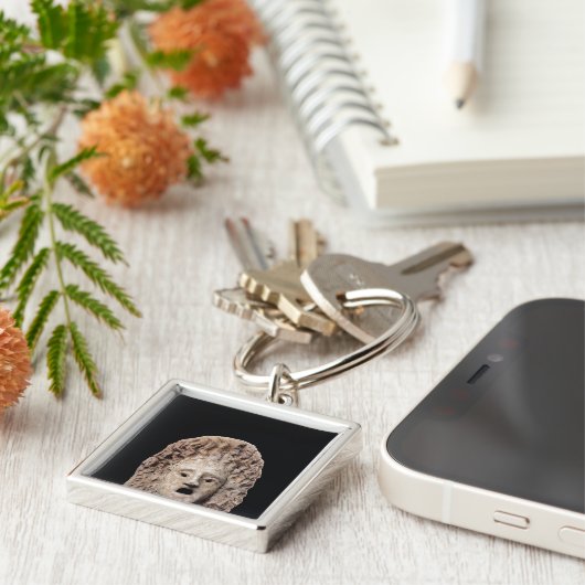 Tragisch masker sleutelhanger (Zijkant)