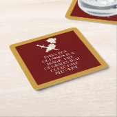 Tragisch verhaal kartonnen onderzetters (Schuin)