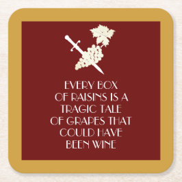 Tragisch verhaal kartonnen onderzetters