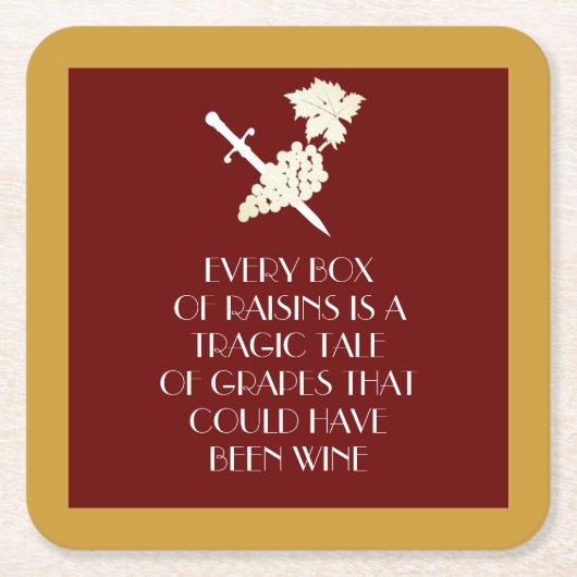 Tragisch verhaal kartonnen onderzetters (Voorkant)