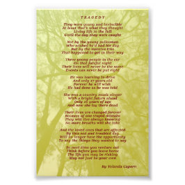 Tragische foto-uitbreiding foto afdruk