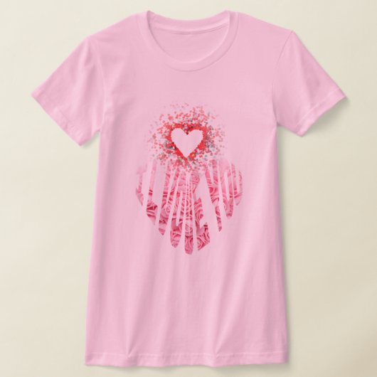 Trái Tim Hoa Hồng – Thiết Kế Lãng Mạn T-shirt (Laagn)