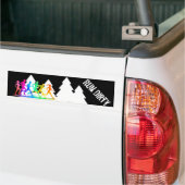 Trail aan het lopen - stel Vuile Bumpersticker in (Op Truck)