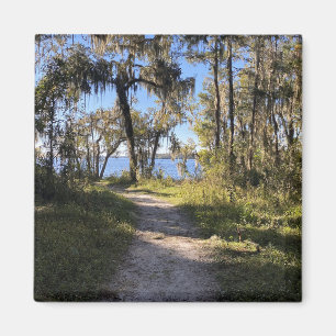 Trail bij de rivier magneet