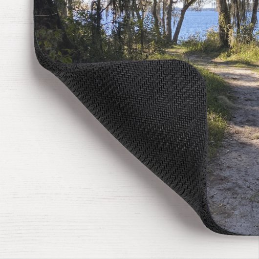 Trail bij de rivier muismat (Hoek)