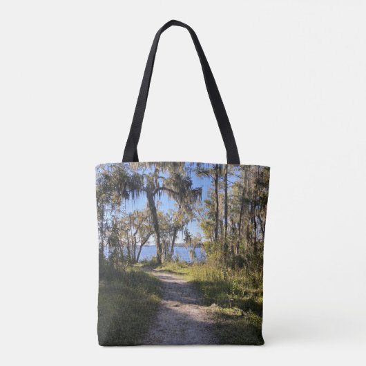 Trail bij de rivier tote bag (Achterkant)