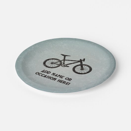 Trail Bike robuuste stalen look mannelijke verjaar Papieren Bordje (Gekanteld)