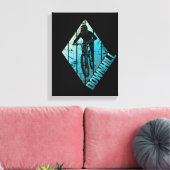 Trail Biking Downhill Mountain Biker Canvas Afdruk (Insitu (Woonkamer))