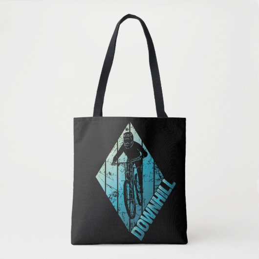 Trail Biking Downhill Mountain Biker Tote Bag (Voorkant)