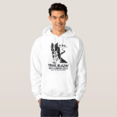 Trail Blazin' Border Collie Adventure Design Hoodie (Voorkant volledig)