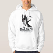 Trail Blazin' Border Collie Adventure Design Hoodie (Voorkant)