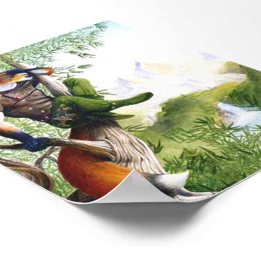 Trail Blazing Fox Print (Hoek)