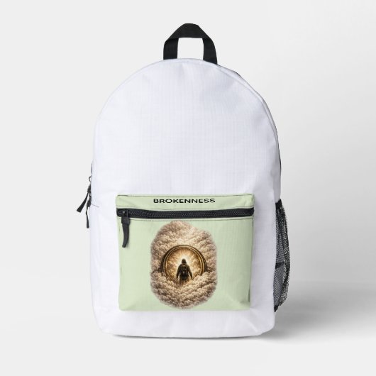 Trail Boss Graphic "Specter of Brokenness" Backpa= Bedrukte Rugzak (Voorkant)