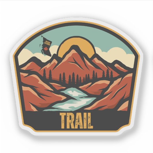 Trail, Brits-Columbia Sticker (Voorkant)