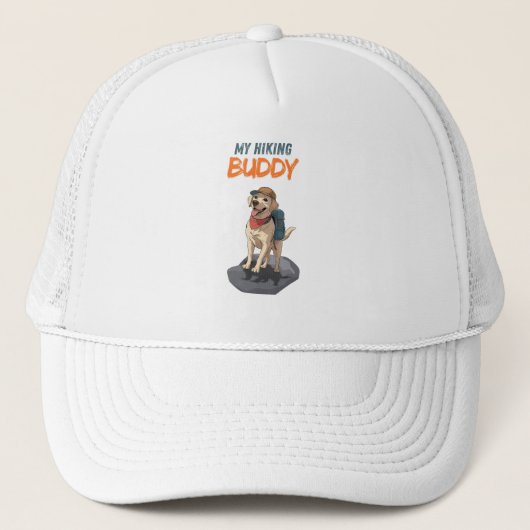 Trail Buddy – Labrador Avontuur Wandelen Trucker Pet (Voorkant)