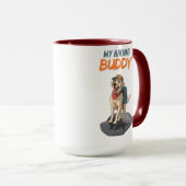 Trail Buddy – Wandelavontuur met Labrador Mok (Voorkant rechts)
