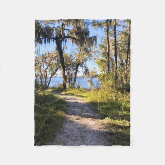 Trail By The River Fleece Deken (Voorkant)