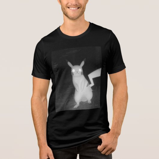 Trail Cam Pikachu: Wild & grillig Tri-Blend Shirt (Voorkant)