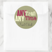 Trail chick ronde sticker (Tas)