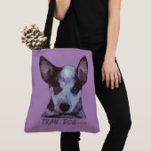Trail Dog Plus Bike Equals Love Tote Bag (Dichtbij)