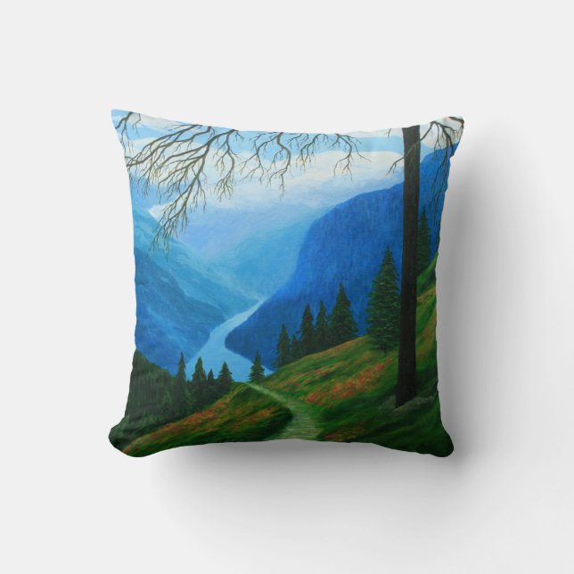 Trail door het Accent Cushion gebergte Kussen (Voorkant)
