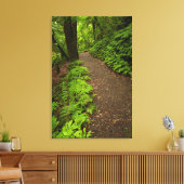 Trail door het bos canvas afdruk (Insitu (Woonkamer))