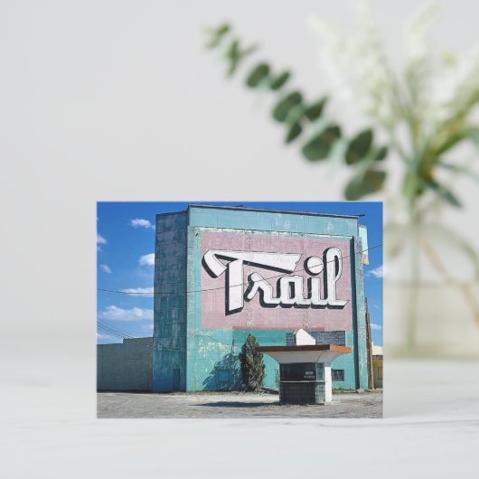Trail Drive-In Theater, Route 66, Amarillo, Texas Briefkaart (Staand voorkant)