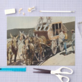 "Trail Drive" Westerne kunst van Edward Borein Tissuepapier (Craft)