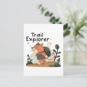 Trail Explorer Cat – Briefkaart (Staand voorkant)