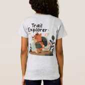 Trail Explorer Cat – Kinder Avontuur T-shirt (Achterkant)
