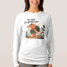 Trail Explorer Cat – Klassiek T-shirt