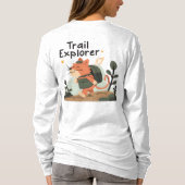 Trail Explorer Cat – Klassiek T-shirt (Achterkant)