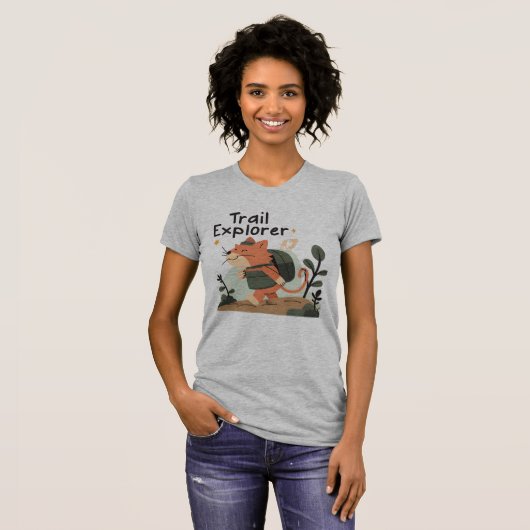 Trail Explorer Cat – T-shirt voor dames (Voorkant volledig)